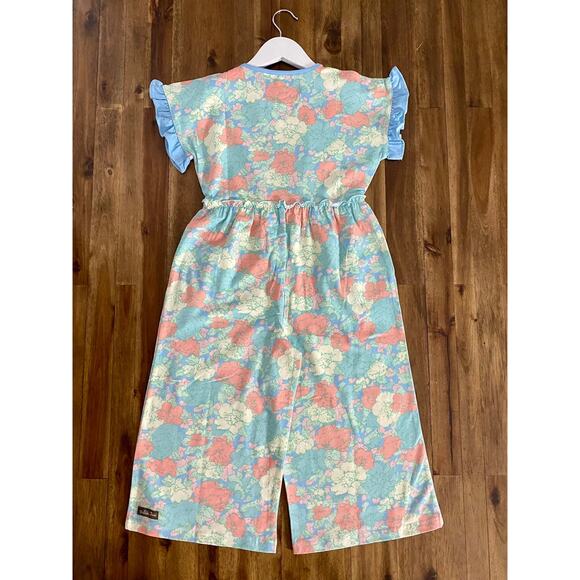 NWT Matilda Jane Dream Chasers Sleeveless Far Out Floral Knit Romper Blue Cotton - Picture 4 of 7